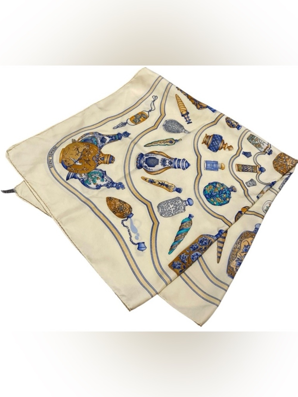 Hermes Qu Importe Le Flacon 90cm Scarf, Authentic